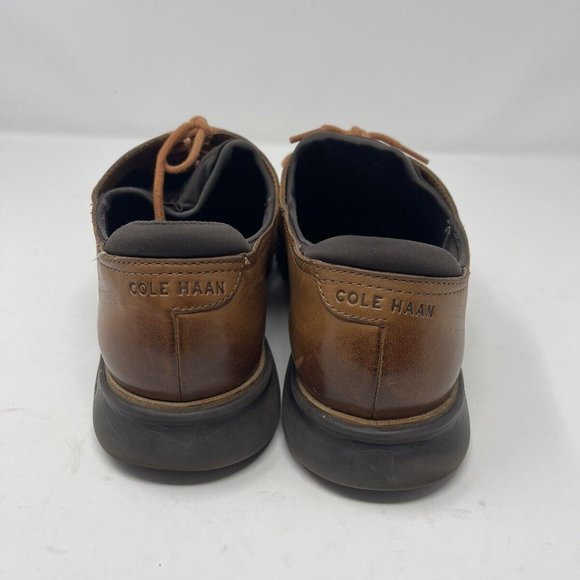 Cole Haan 2.ZERØGRAND British Tan/Java Laser Wingtip Oxford Shoes Men\'s